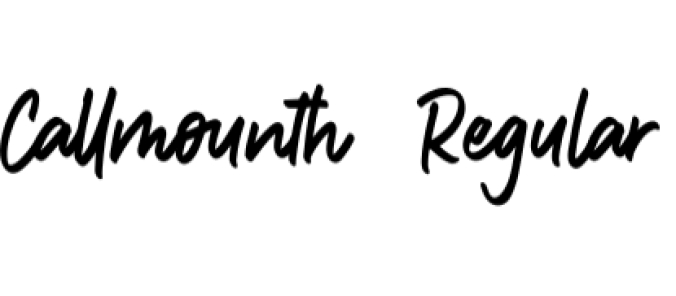 Callmounth Font Preview