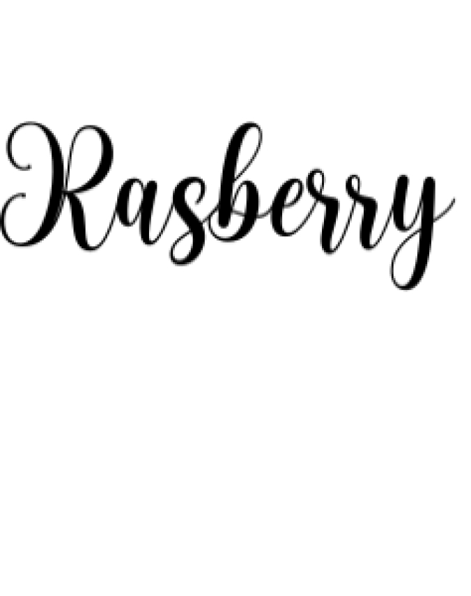 Rasberry Font Preview