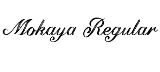 Mokaya Script Font Preview