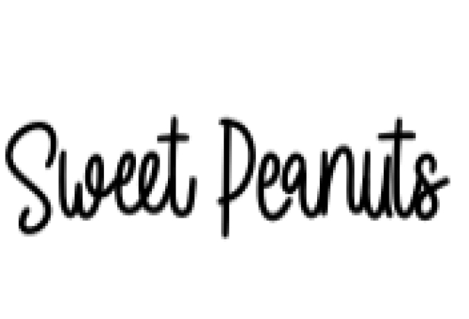 Sweet Peanuts Font Preview