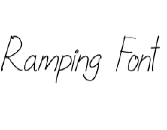 Ramping Font Preview