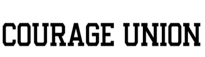 Courage Union Font Preview