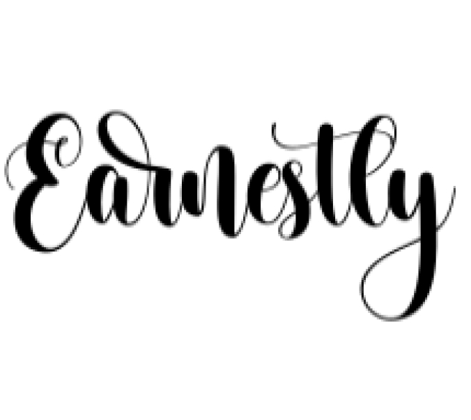 Earnestly Font Preview