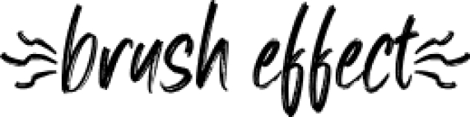 Brush effec Font Preview