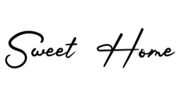 Sweet Home Font Preview