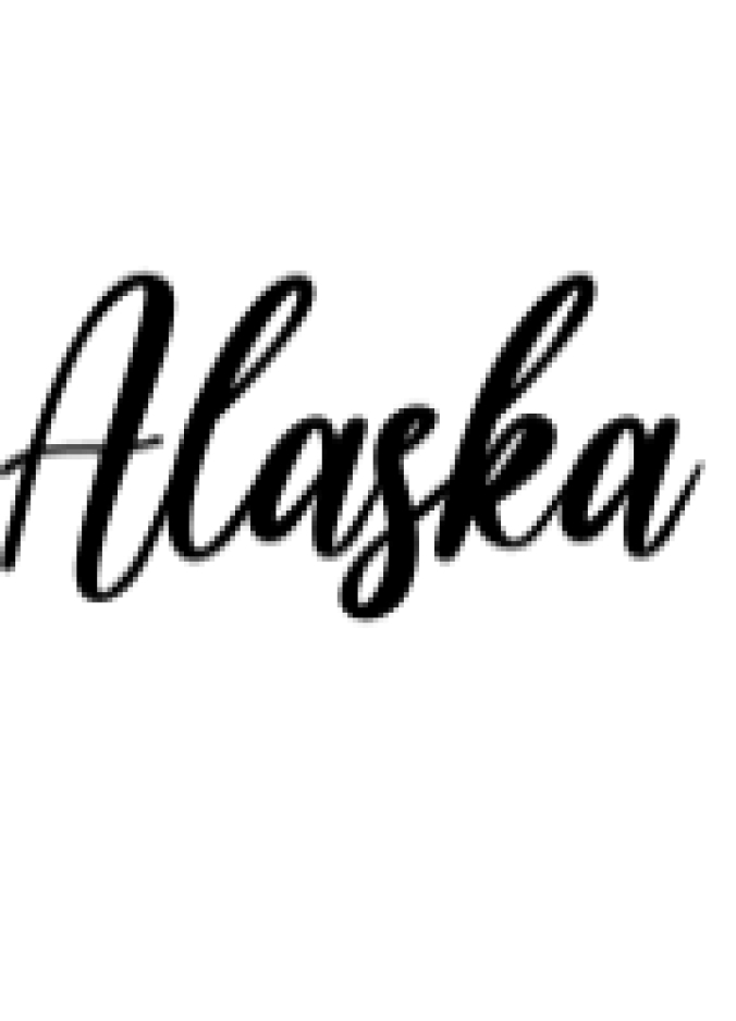 Alaska Font Preview