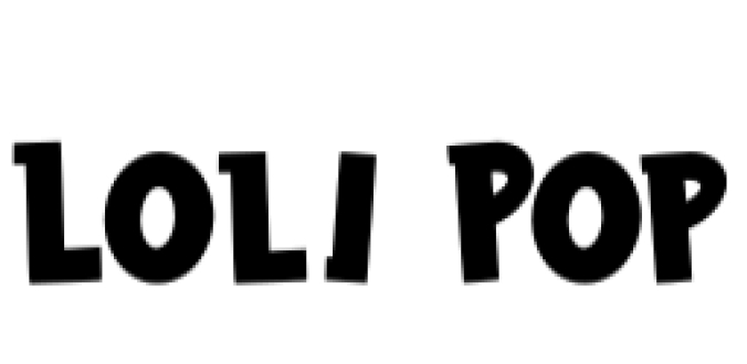 Loli Pop Font Preview