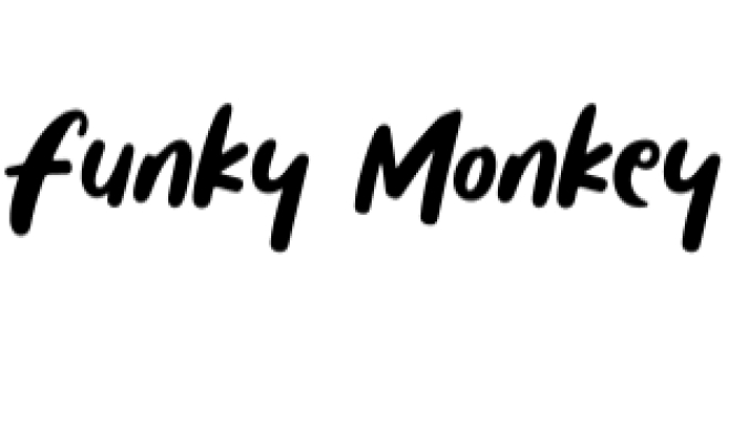 Funky Monkey Font Preview