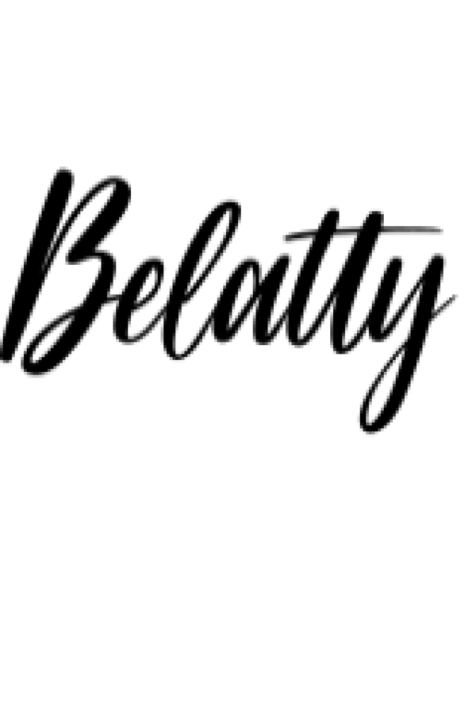 Belatty Font Preview
