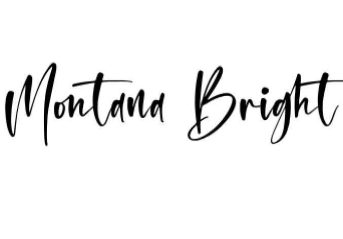 Montana Bright Font Preview