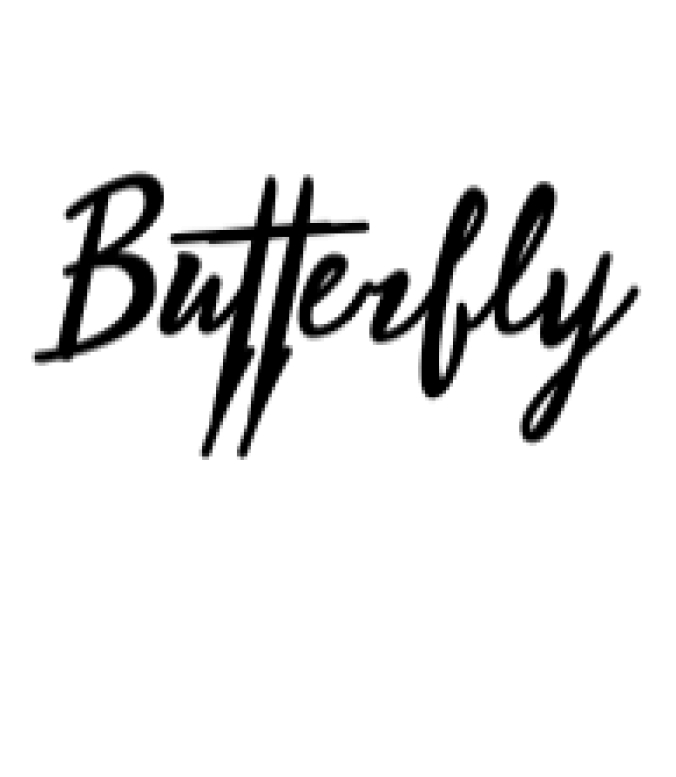 Butterfly Story Font Preview