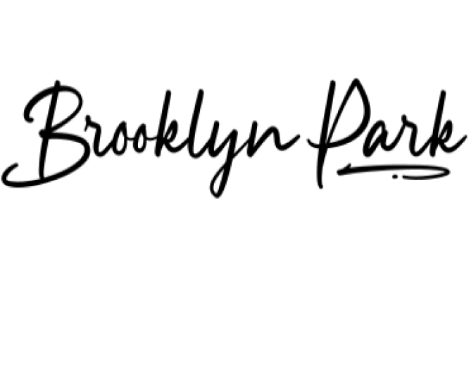 Brooklyn Park Font Preview