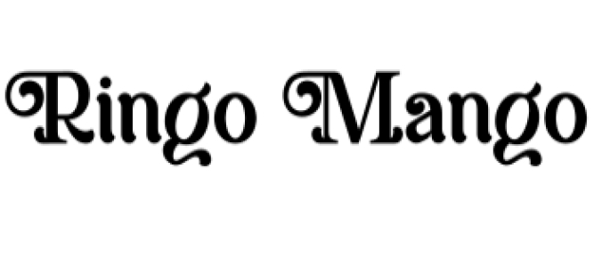 Ringo Mango Font Preview