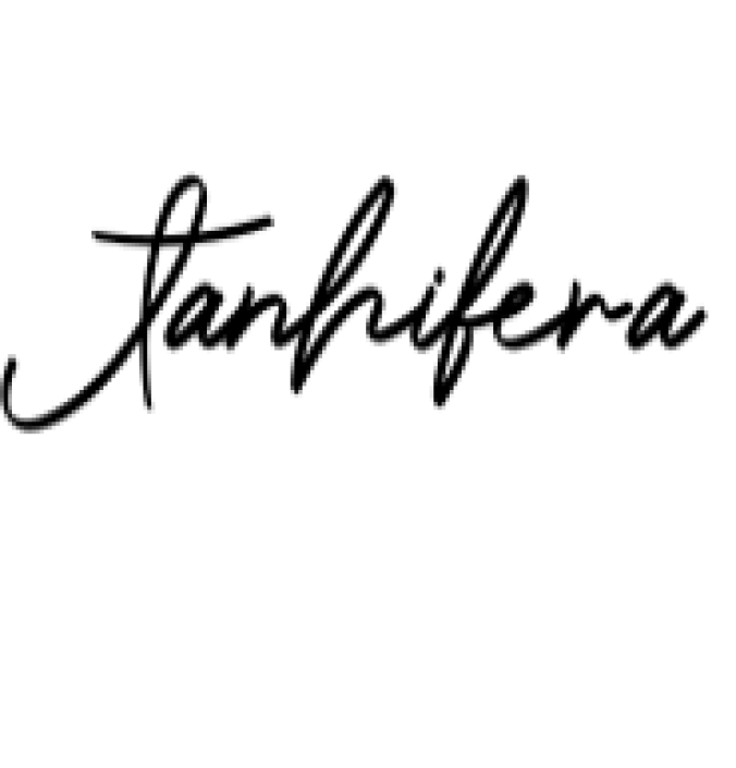 Janhifera Font Preview