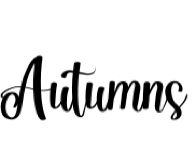 Autumns Font Preview