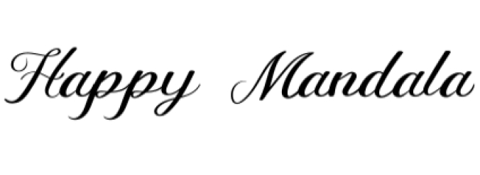 Happy Mandala Font Preview