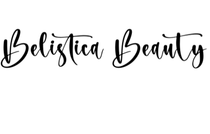 Belistica Beauty Font Preview