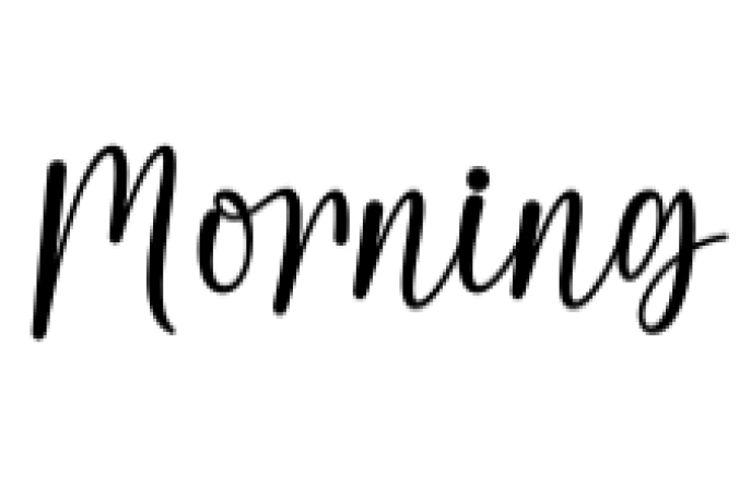 Morning Font Preview