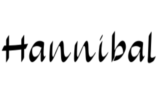 Hannibal Font Preview