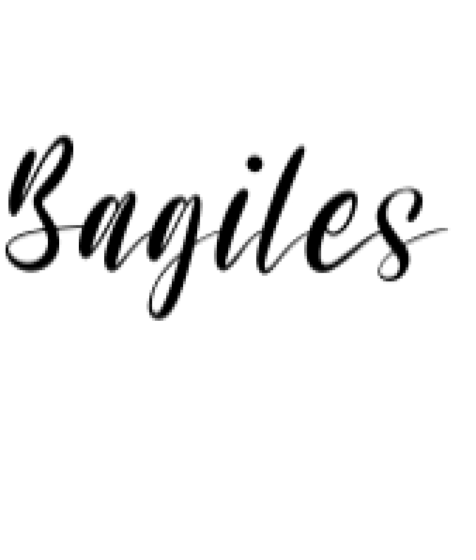 Bagiles Font Preview