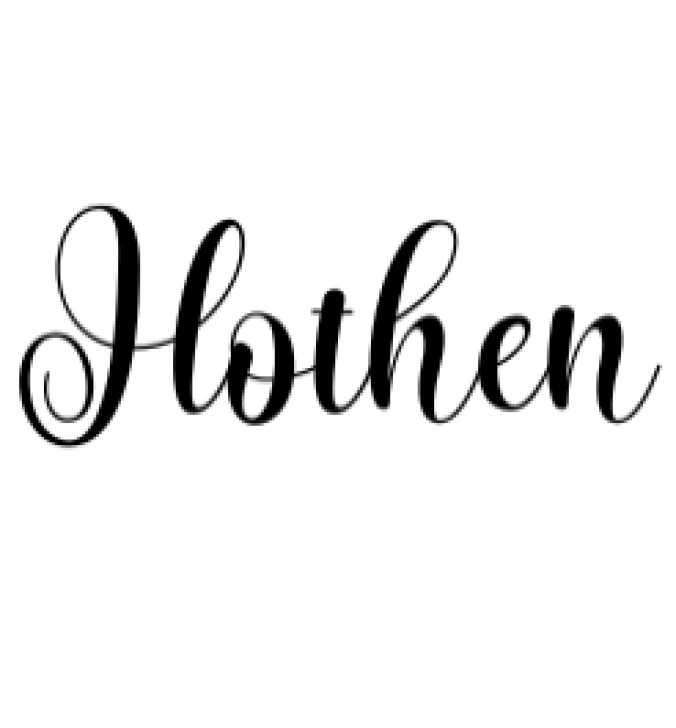 Hothen Font Preview