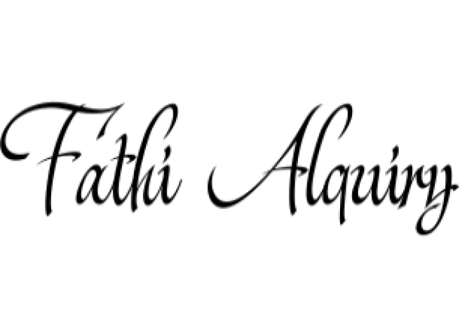 Fathi Alquiry Font Preview