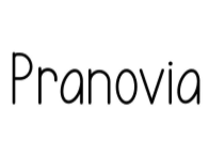 Pranovia Font Preview