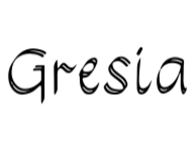 Gresia Font Preview