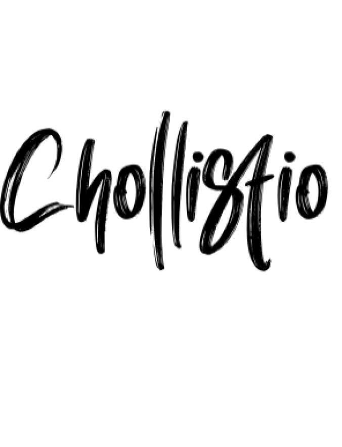Chollistio Font Preview