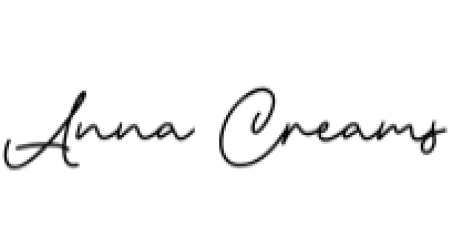 Anna Creams Font Preview