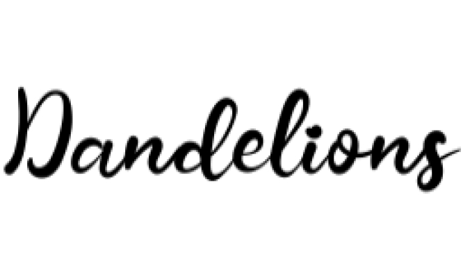 Dandelions Font Preview