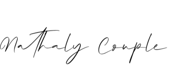 Nathaly Couple Font Preview