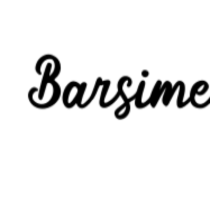 Barsime Font Preview