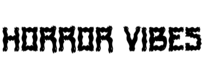 Horror Vibes Font Preview