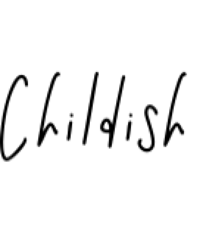Childish Font Preview