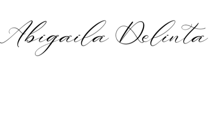 Abigaila Delinta Font Preview