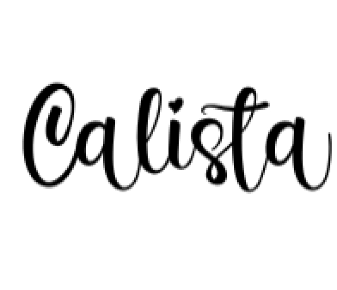 Calista Font Preview