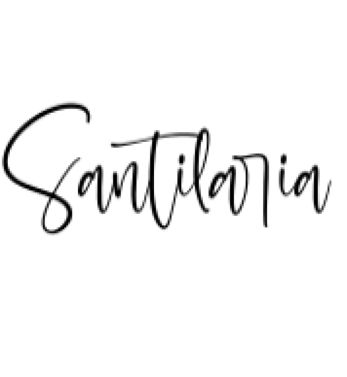 Santilaria Font Preview