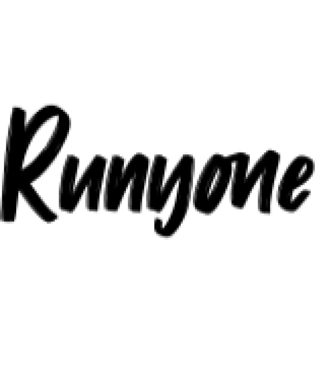 Runyone Font Preview