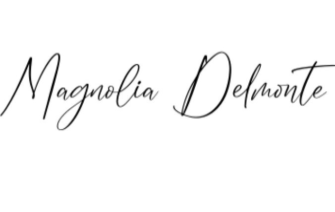 Magnolia Delmonte Font Preview