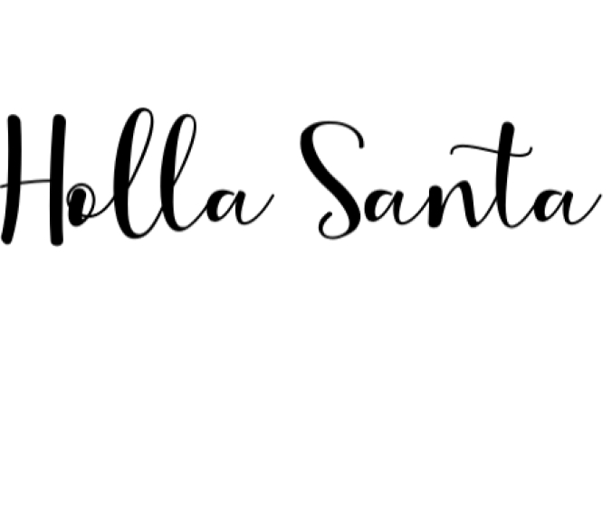Holla Santa Font Preview