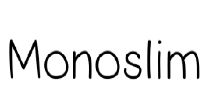 Monoslim Font Preview
