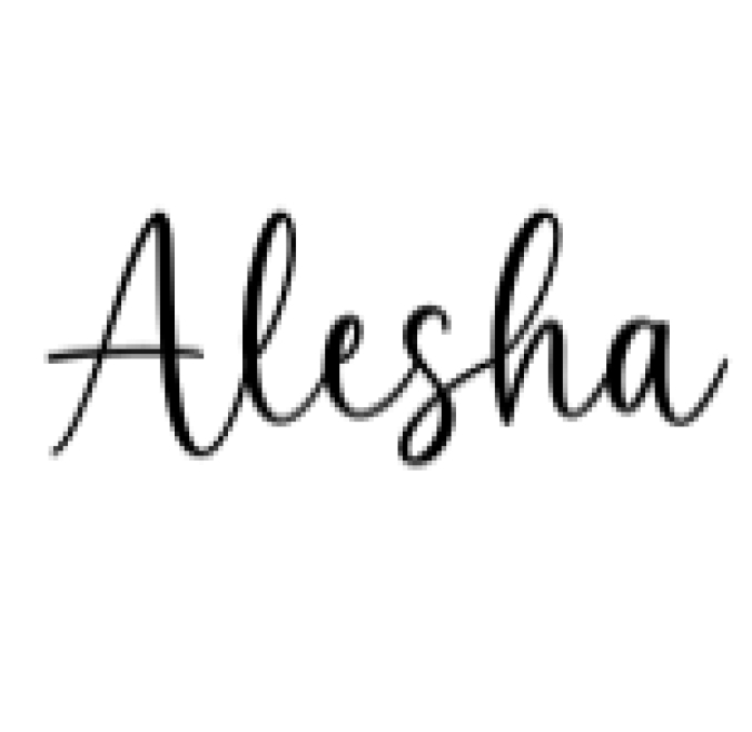 Alesha Font Preview