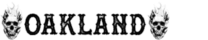 OAKLAND Font Preview