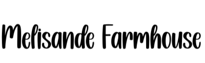 Melisande Farmhouse Font Preview