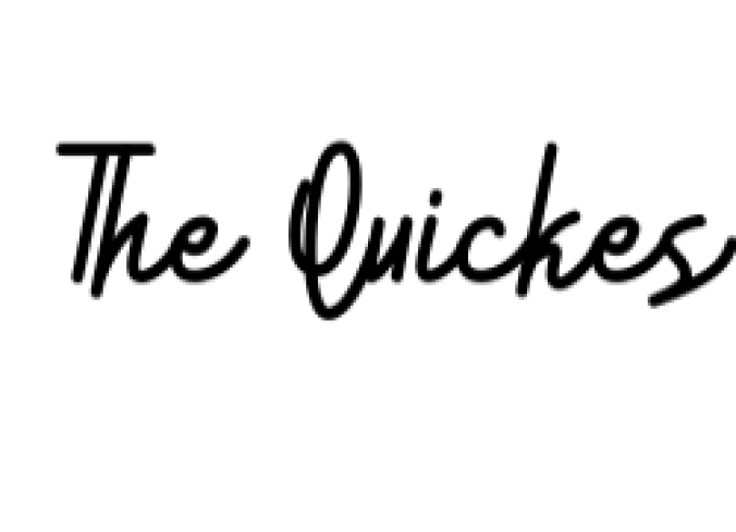 The Quickes Font Preview