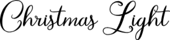 Christmas Ligh Font Preview