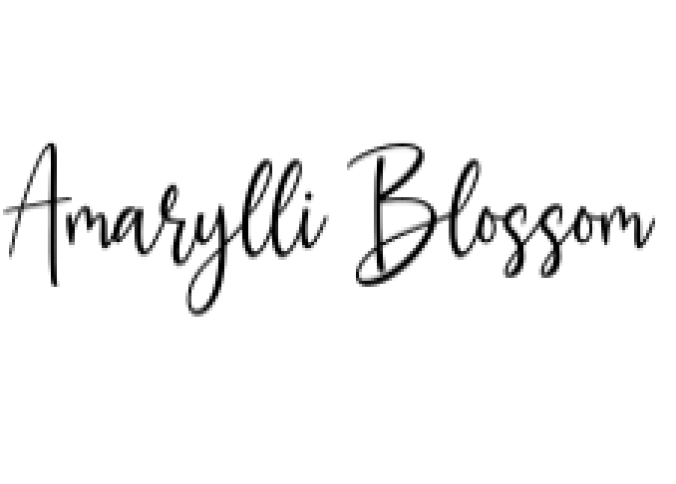 Amarylli Blossom Font Preview