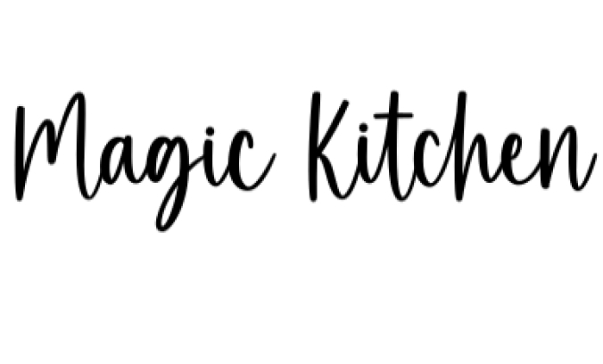 Magic Kitchen Font Preview