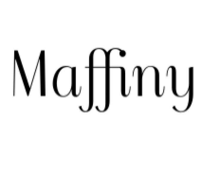 Maffiny Font Preview